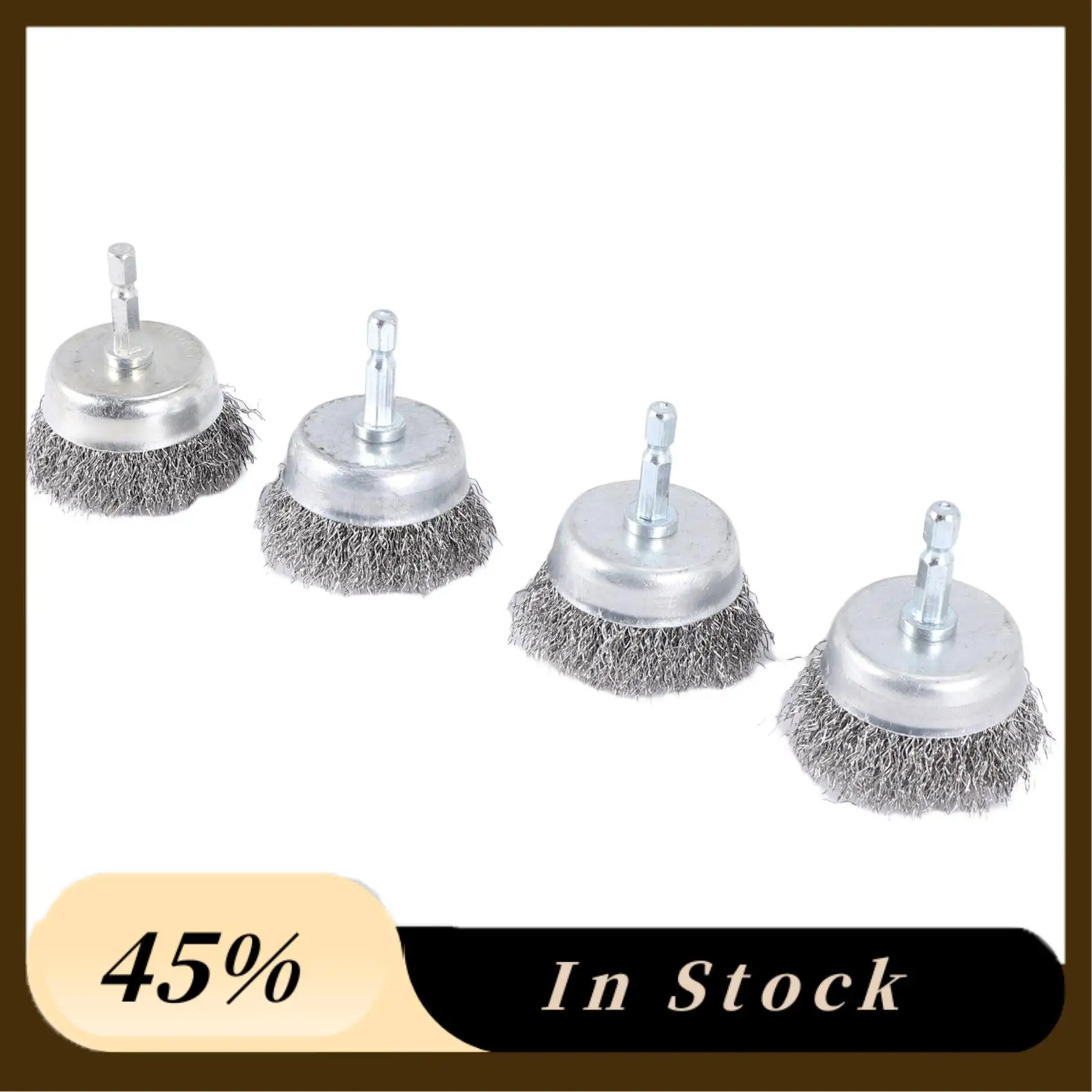 

2025 Trend4 Pcs Wire Cup Brush Set, Wire Brush For Drill 1/4 Inch Arbor 0.010 Inch Coarse Carbon Steel-2 Inch Wire Drill Brush