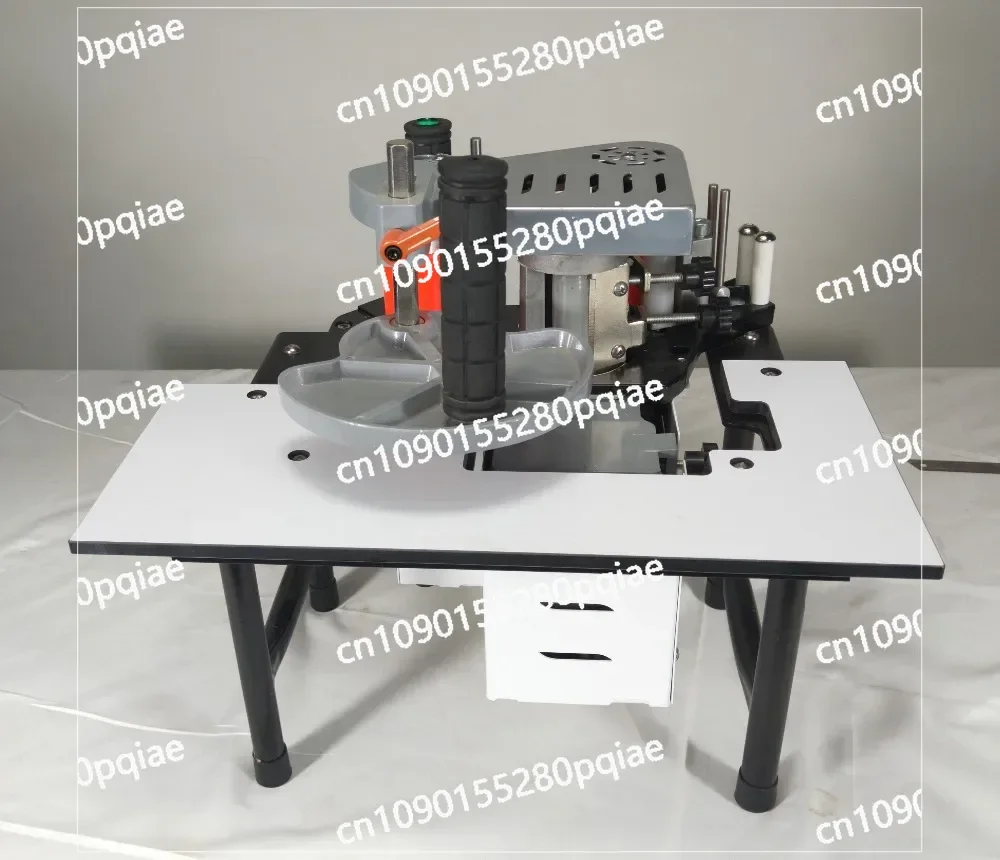 Woodworking Portable Edge Bander Banding Machine 45 Degrees Tilting  PVC Double Side Gluing