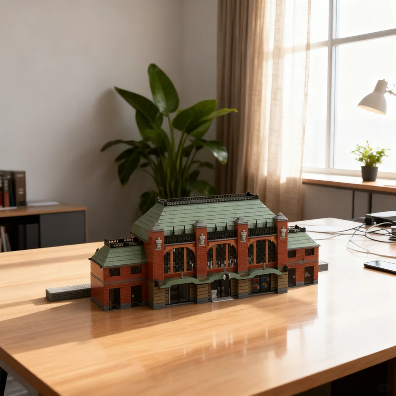 

5201pcs MOC Hauptbahnhof Steinbru ck City Trains Model Building blocks Construction Christmas gifts toy creative DIY idea toys