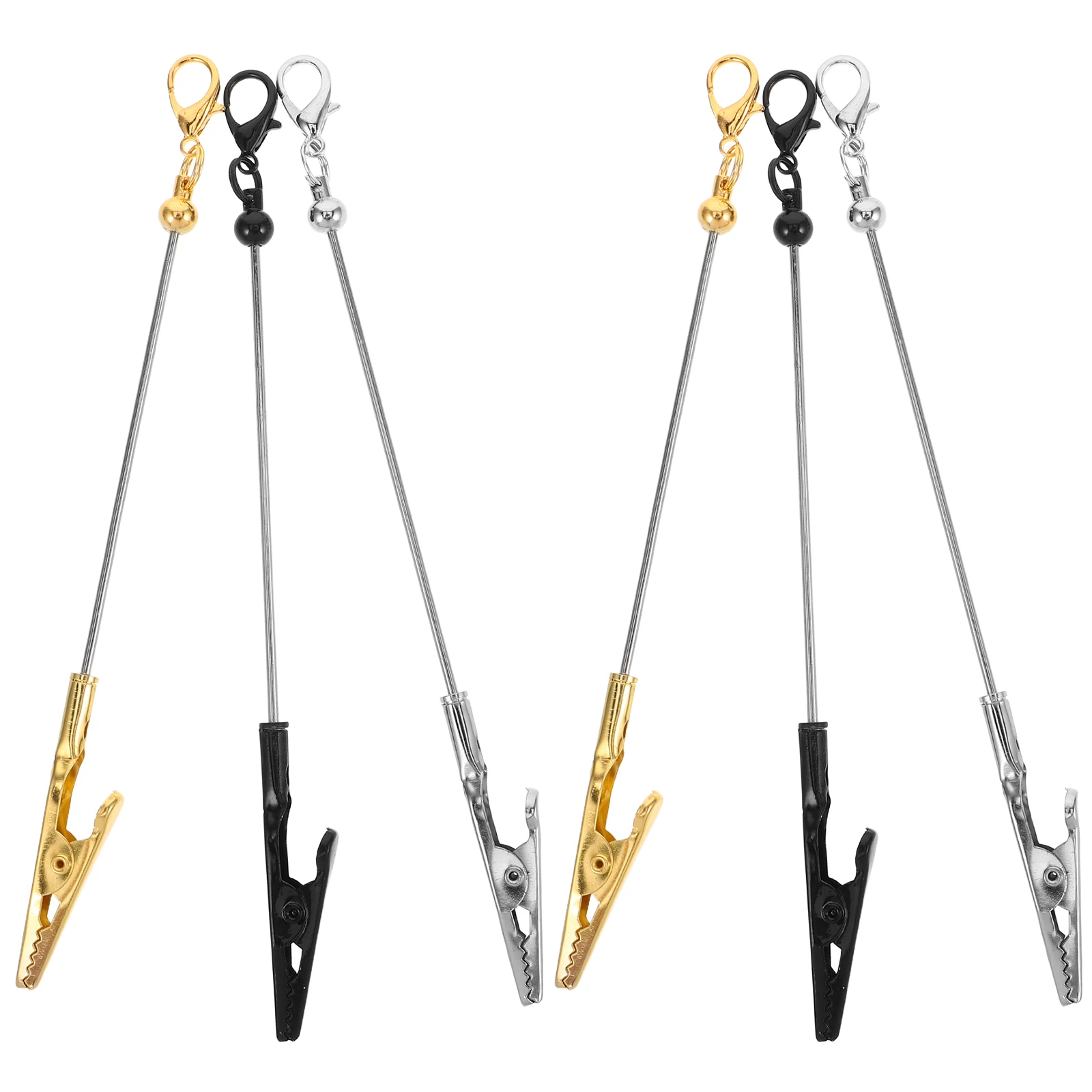 6 قطعة مشبك معدني متعدد الوظائف حامل مذكرة الصور حاملي بطاقات الأعمال مفتاح سلسلة