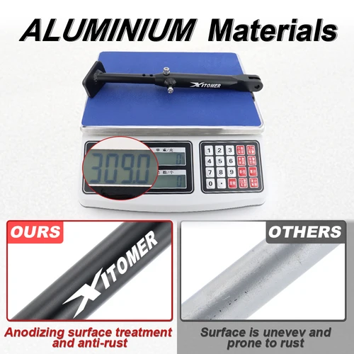 Imagen 2 del producto Soporte Lateral Ajustable para Motocicleta Yamaha YZ85 2002-2025, Soporte de Aluminio para Estacionamiento