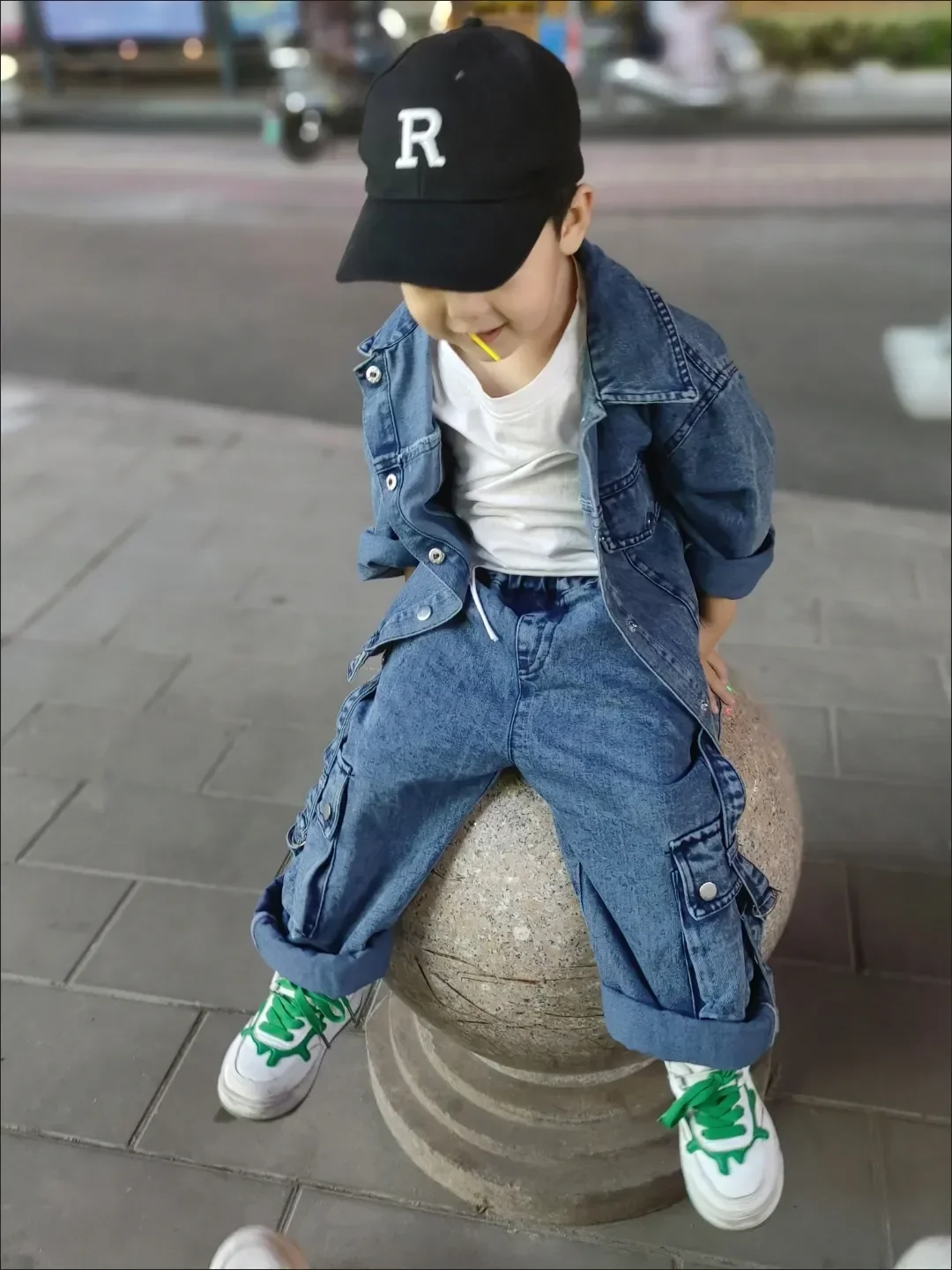 Boys Blue Denim Coat + Cargo Pants Kids Suits Cotton 2PCS/Set 2024 Spring Autumn Sportswear Suit Tracksuits Outfits Boys Clothes