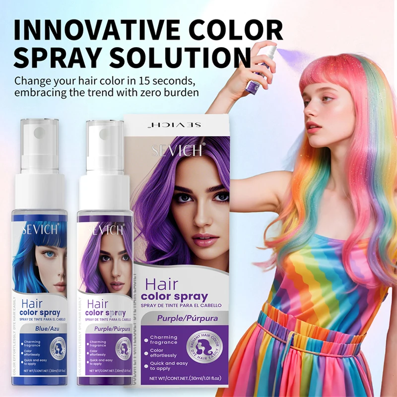 

Временный спрей для окрашивания волос Моющаяся краска для волос Цветной лак для волос Спрей для окрашивания волос Стойкая краска Мягкая краска для волос Одноразовая укладка