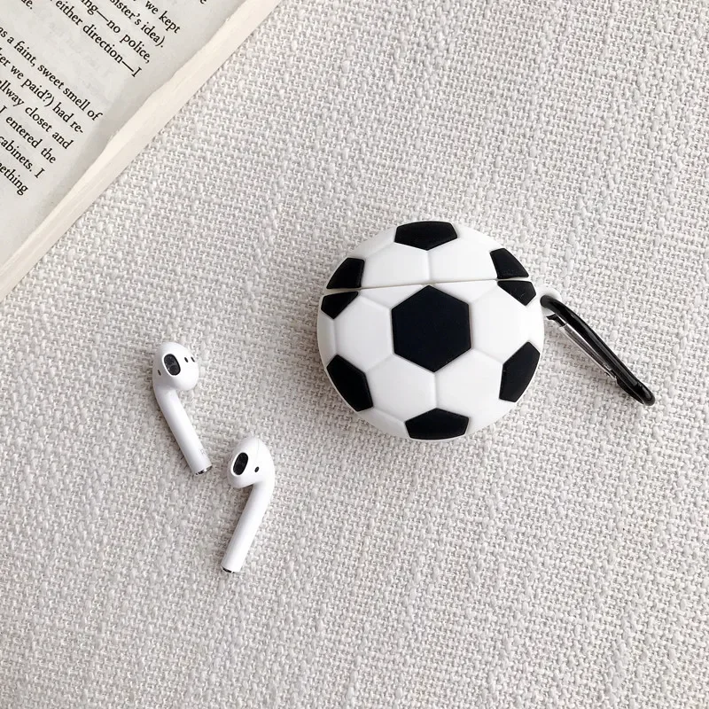 サッカー保護ケースAirpods2,サッカー,スポーツスタイル,Appleイヤホン用