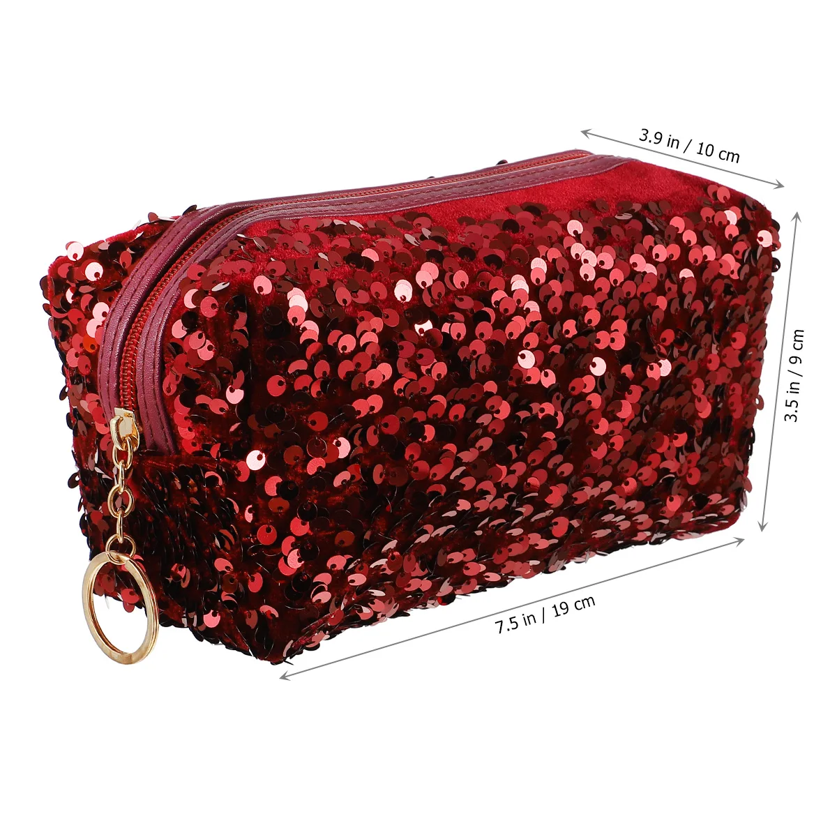 

Bag Sequin Make up Bags Small Travel Makeup Toiletry Square Pouch Womens Clutch Cosmetics Organizer