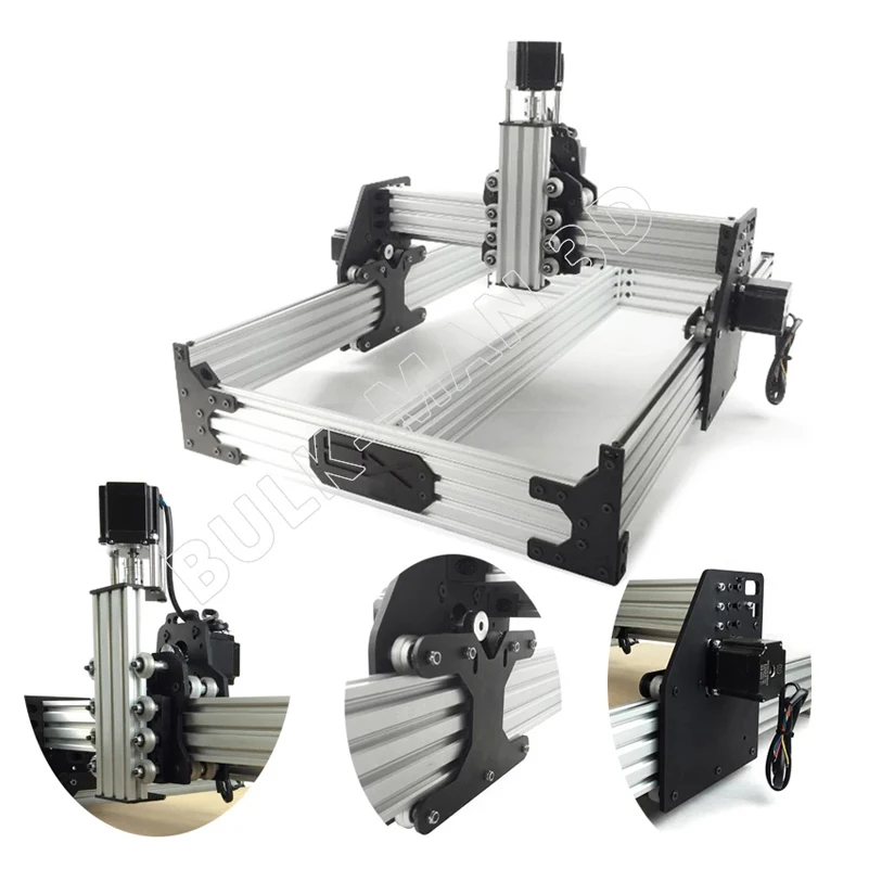 20%off BulkMan 3D OX CNC Router Mechanical Kit 4Axis Woodworking Engraving Milling Machine Belt Driven with Nema23 Stepper Motor