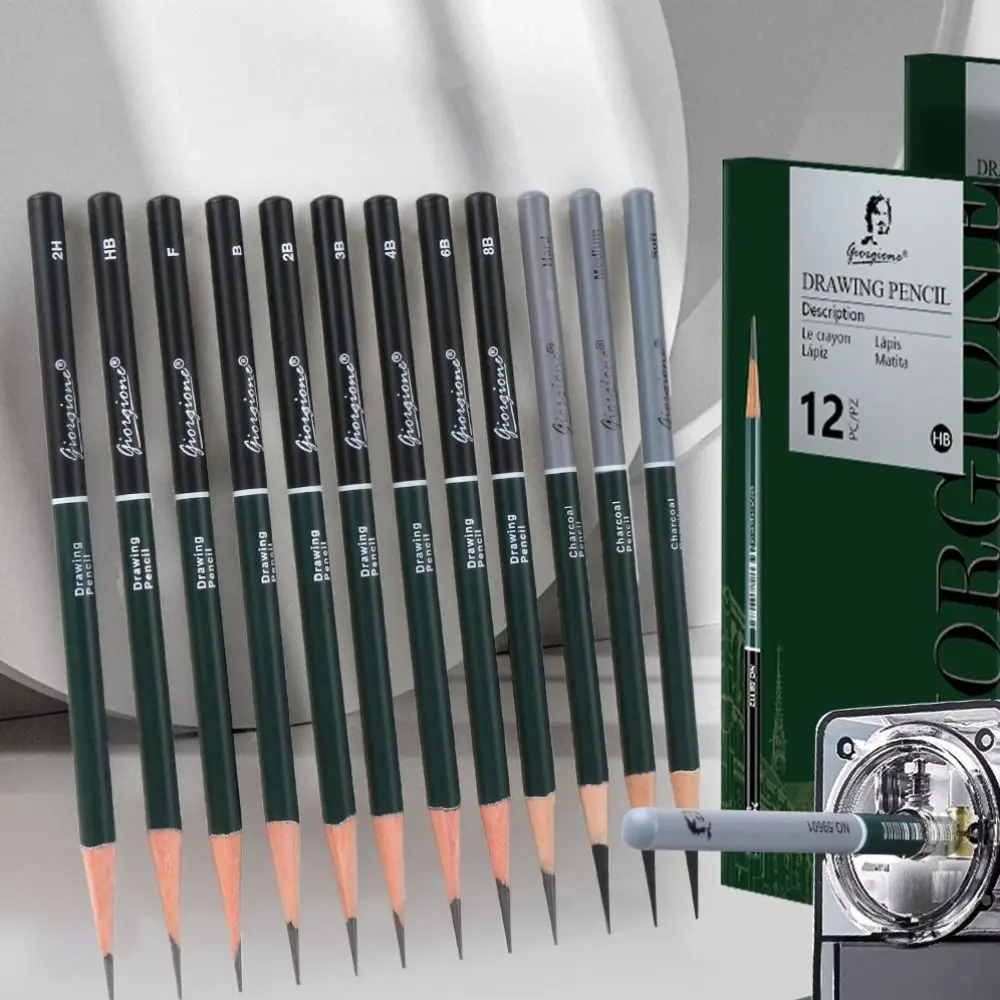 

Design Pen Smooth Sketching Pencil Soft Graphite Mixed Charcoal Pencil Durable Black Drawing Pencil Set Artist Pencils