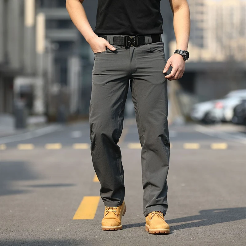 Men Fashion Streetwear Casual Jogger Track Pants Tactical Training Trousers Men Cargo Pants Aesthetic Black Combat Pants Summer