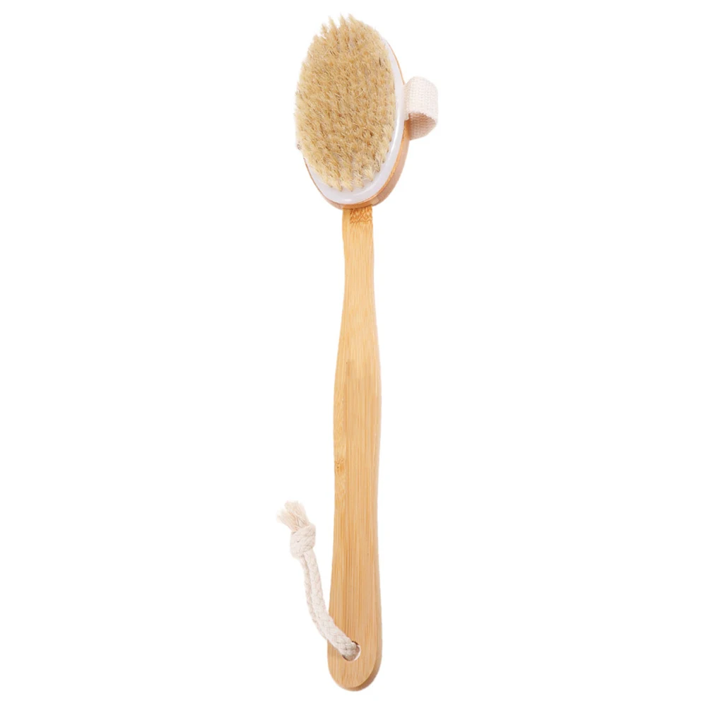 

Long Handle Bath Scrubber Exfoliating Body Brush for Smooth Skin Deep Pore Cleaning Shower Bathing Brush for Dry Wet Use Back