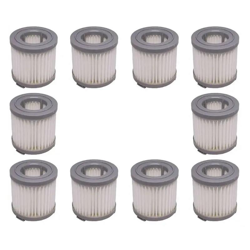 AEE2-10PCS Fit For Delonghi Colombina Evo XLM353 / 355 / 403 / 405 / 407 / 408 / 409 Vacuum Cleaner Hepa Filter Accessories
