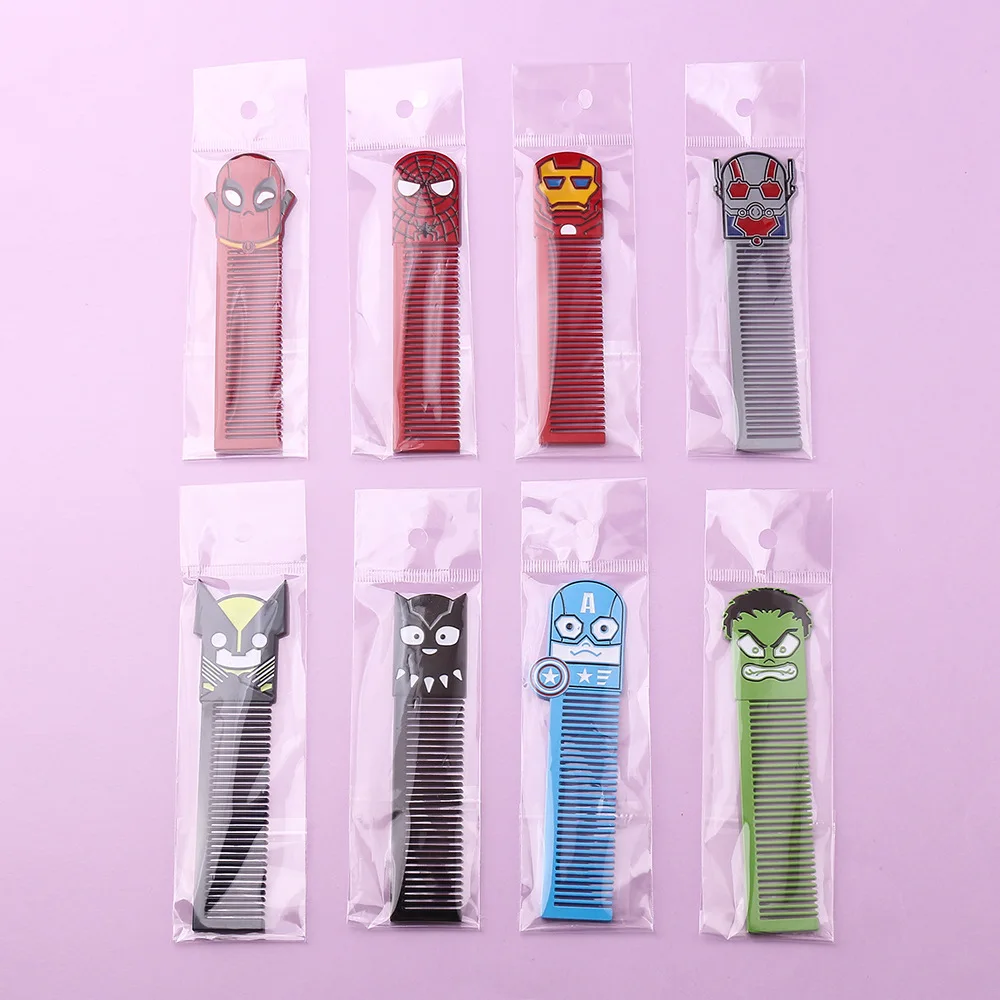 

1pcs for Spiderman comb Iron Man Hulk Captain America Originality Comb Action Toy Figures Accessories Avengers Figure Kids Gift