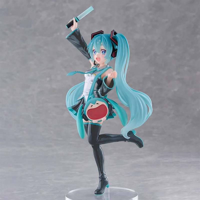 FuRyu TENITOL Hatsune Miku UMA Smiley Face Pain Bag Ver. PVC 21CM Anime Action Figures Model Collection Ornament Toy