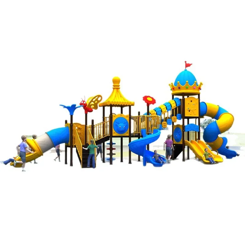 Outdoor large 89 tube slide kindergarten plastic children's slide