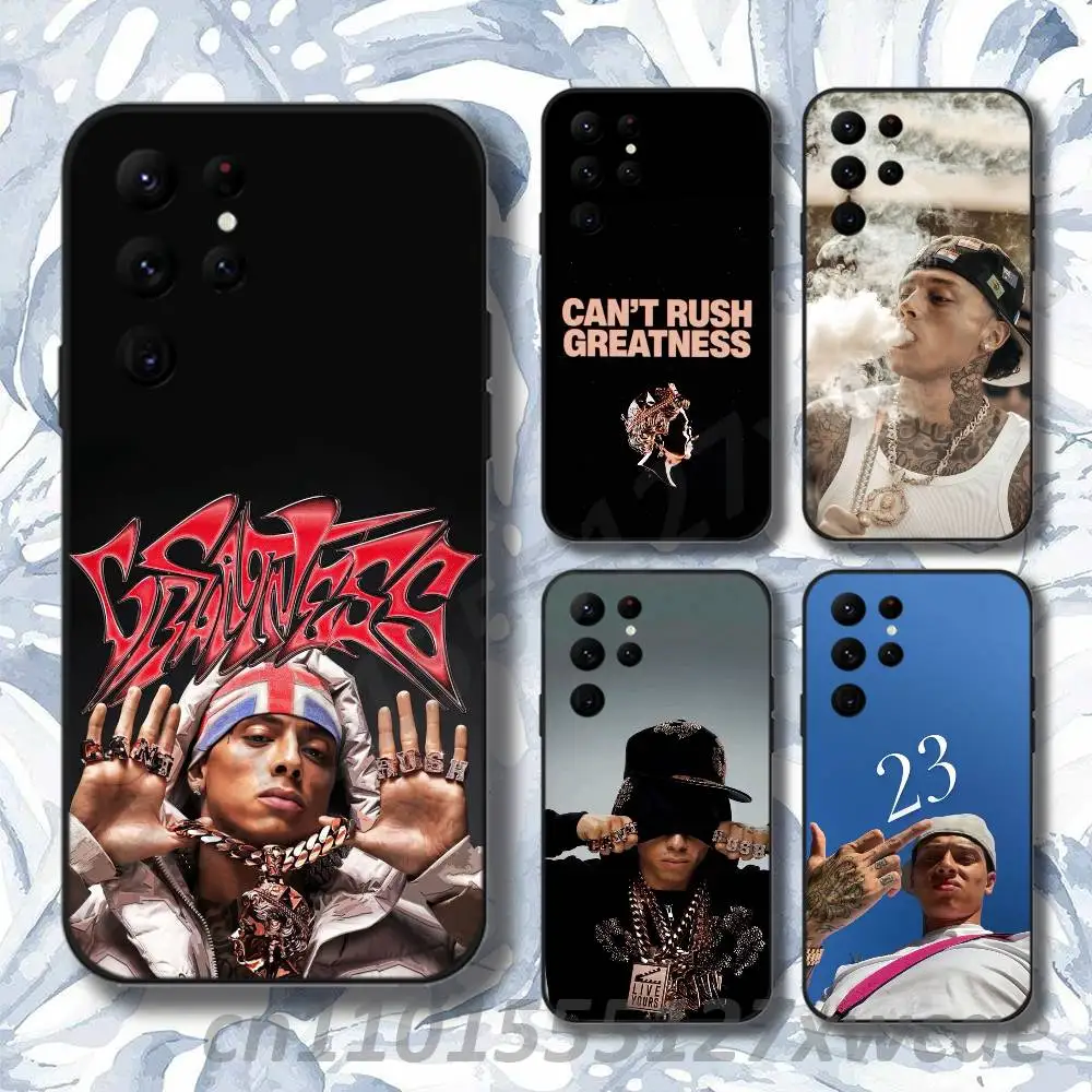 C-Central Cee CAN'T RUSH GREATNESS Phone Case For Samsung S10,S21,FE,S21 ,S26,S25,S24,S23,Ultra,S9,S22,Plus Black Soft