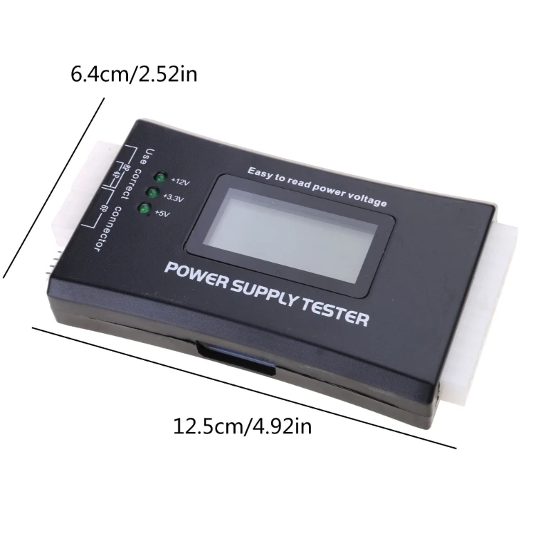 أداة تشخيص إمداد الطاقة ITX LCD للكمبيوتر الشخصي 20 24 دبوس