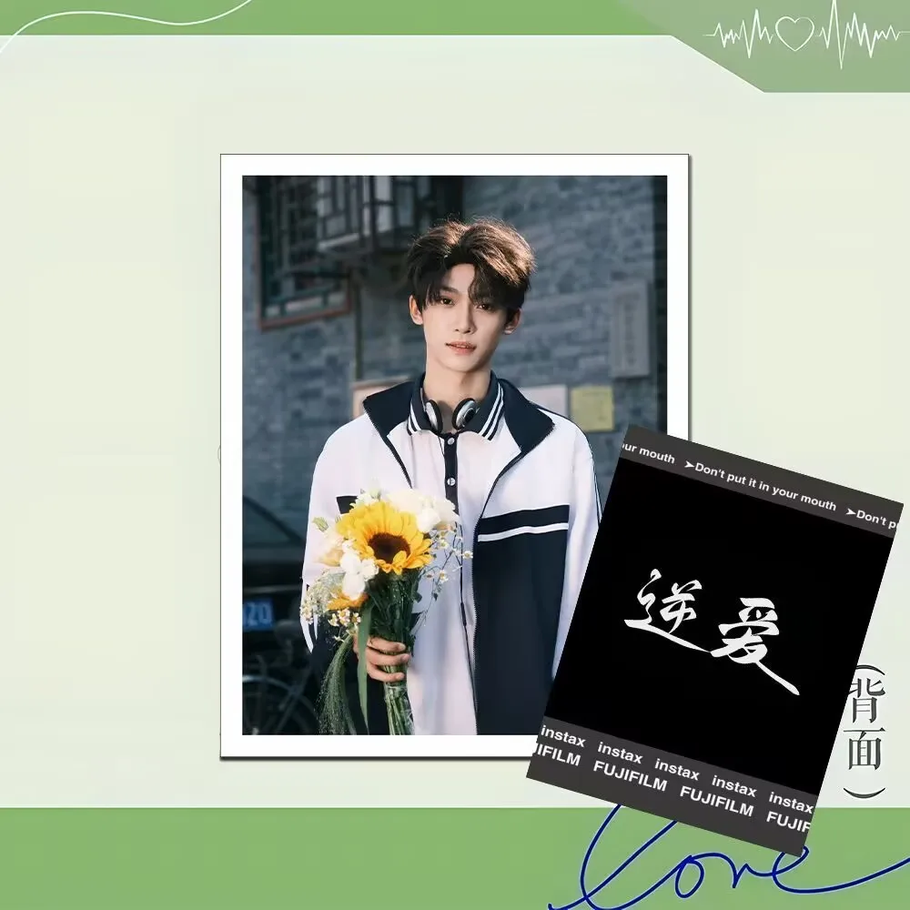 【 بيض مختارة من المدى 】63 بطاقة بولارويد "Reverse Love" مع طباعة رائعة على الوجهين من وU Suowei وC Chi Cheng