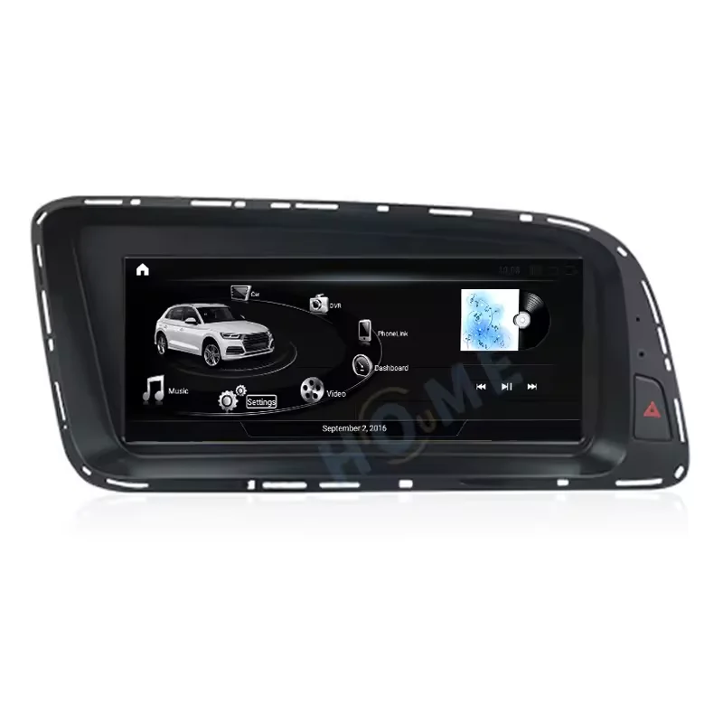Layar Sentuh LCD Android 13 Qualcomm untuk Audi Q5 2009-2017 Sistem Navigasi GPS Sistem Hiburan Pengontrol Pusat