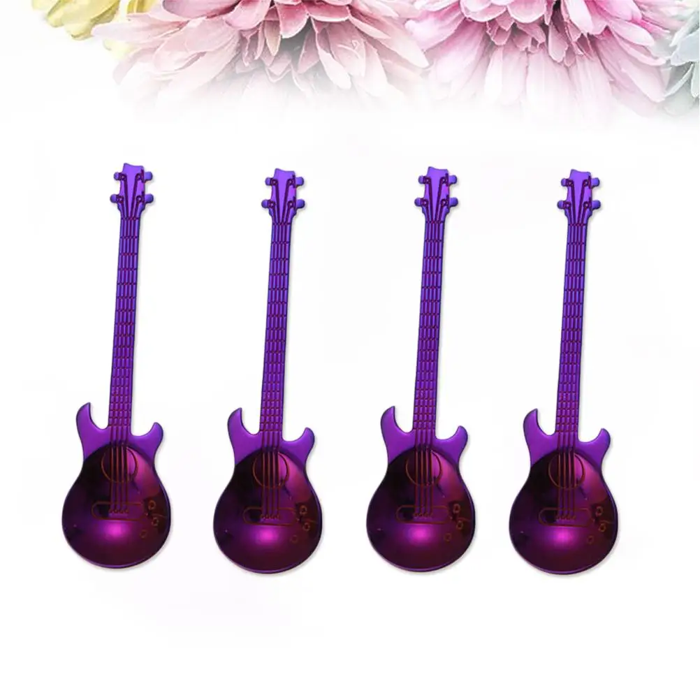 

Cocktail Stirring Spoon Kitchen Accessories Metal Purple Espresso Ground Coffee