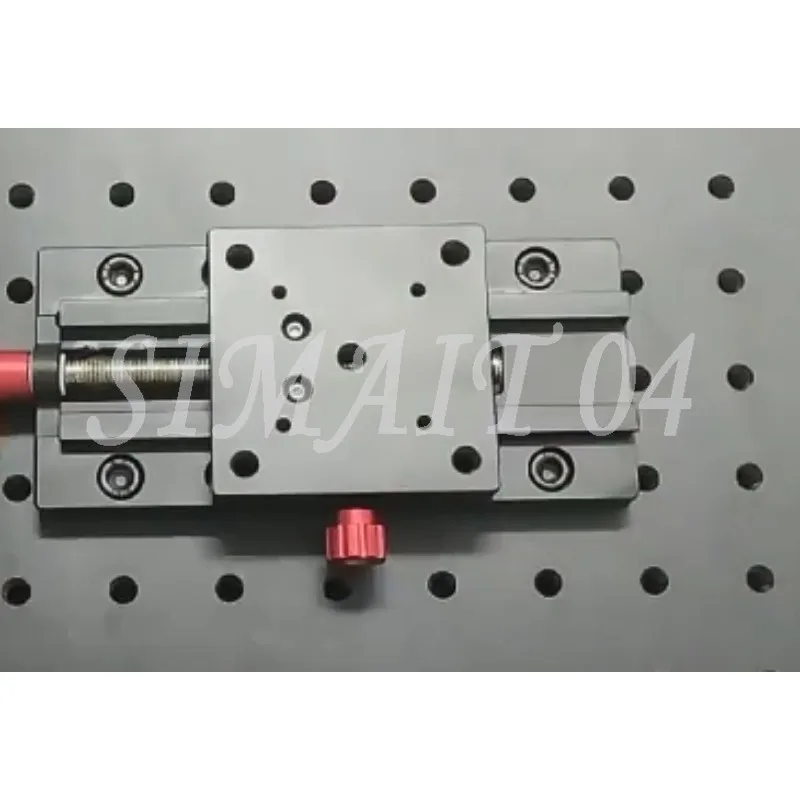 PT65-50 Fase di traduzione lineare manuale Guida a coda di rondine da viaggio da 50 mm Tavolo scorrevole con regolazione fine di precisione