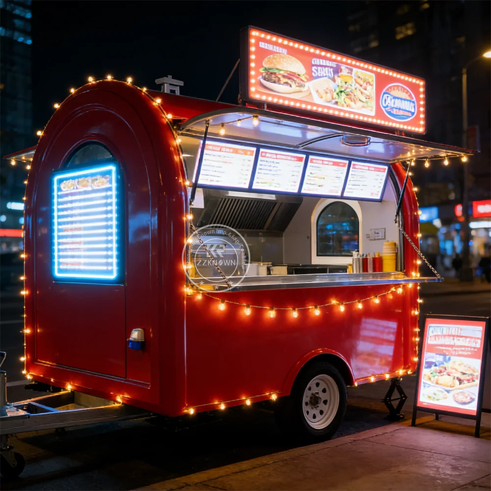 

China Manufacture Mobile Fully Equipped Ice Cream Hot Dog Food Truck Fast Street Snack Food Trailer Fully Equipped