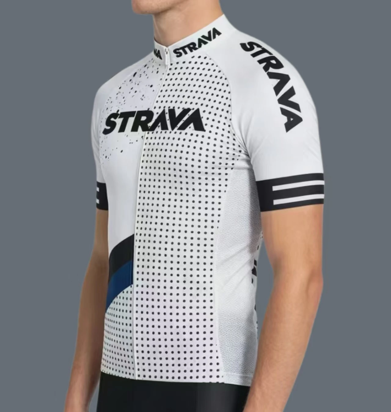 Strava Herren-Radsport-Outfit, Fahrrad-Shorts, Rennrad, Sport-Set, Mountainbike-Trikot, atmungsaktive Sommerkleidung, Pro-Uniform – Detail 8