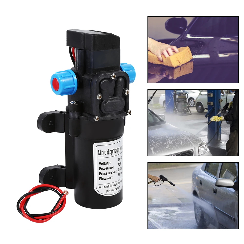 DC 12V Car Water Pump High Pressure 116Psi Self Priming Caravan Camping Boat
