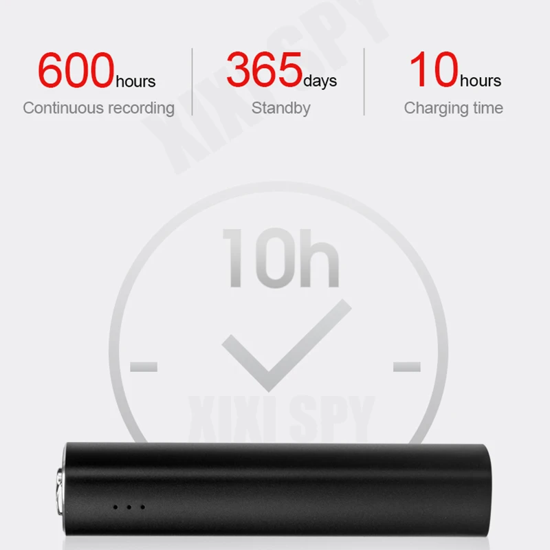 Mini Voice Activated Recorder 600ชั่วโมงดิจิตอลอุปกรณ์บันทึกเสียง Professional Sound เครื่องอัดเสียงฟังเสียง Micro บันทึกขนาดเล็ก