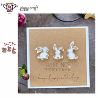 Piggy Craft metal cutting dies cut die mold Easter Bunny Hearts Scrapbook paper craft knife mould blade punch stencils dies