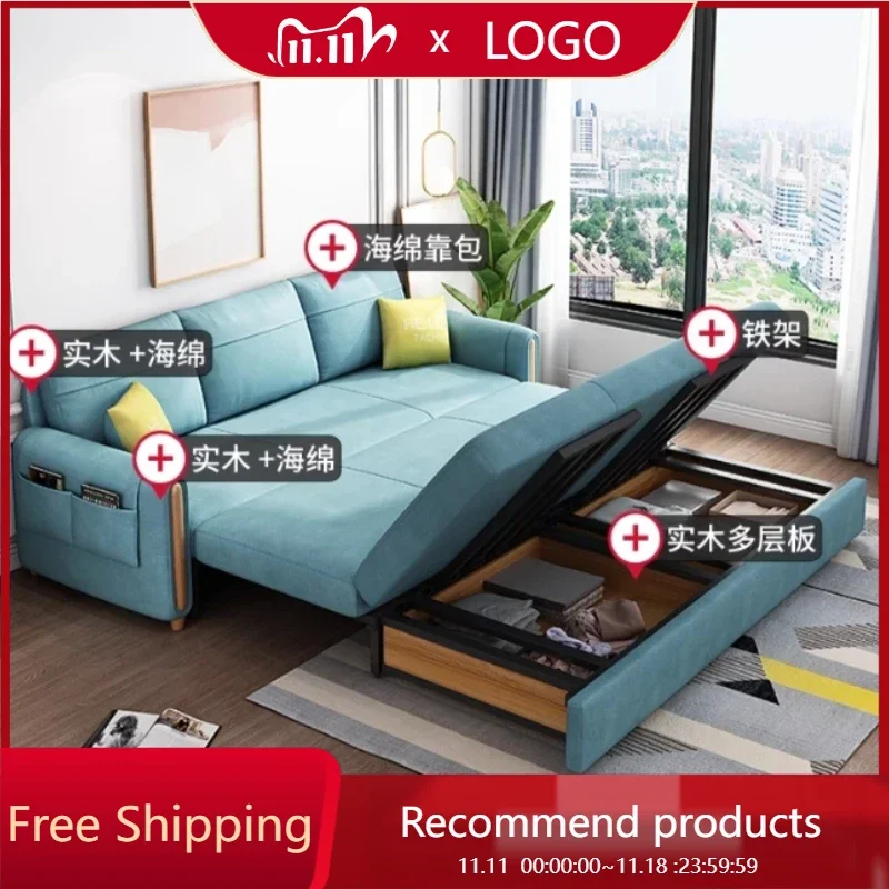 

Technology Cloth Foldable Sofa Bed Luxury Cozy Modern Armchair Sofas Chaise Daybed Nordic Woonkamer Banken Bedroom Furniture