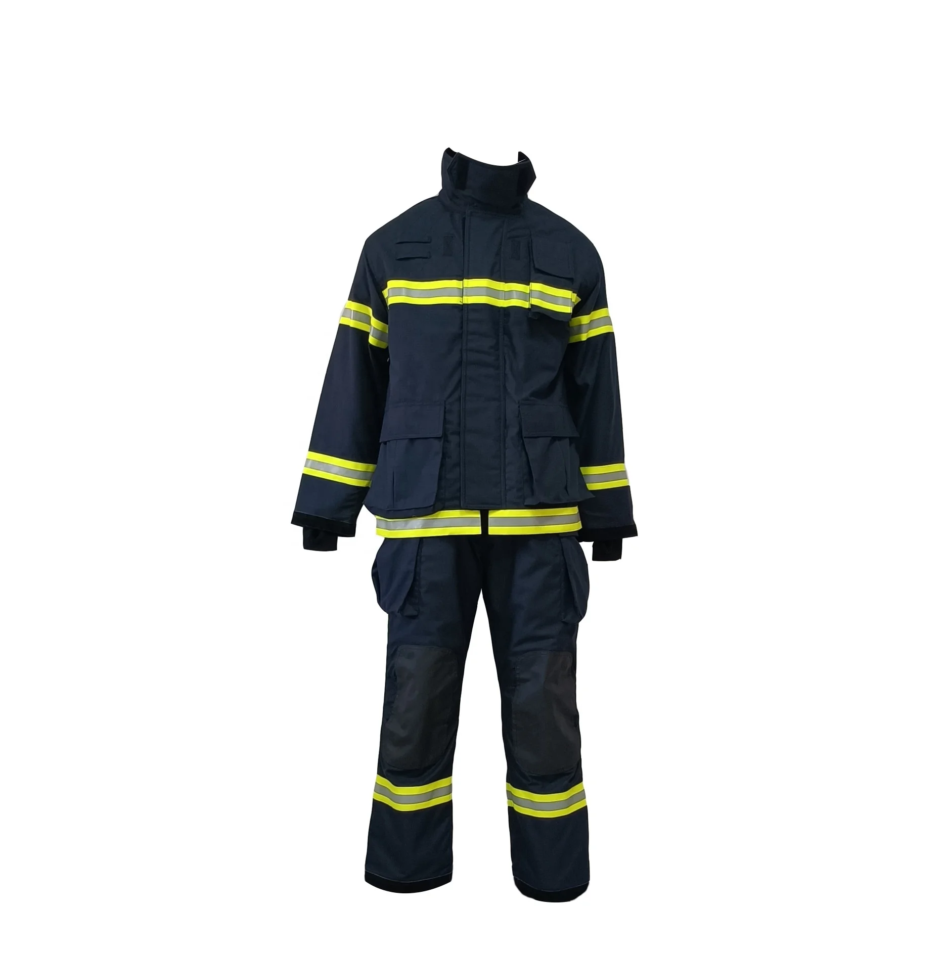 

Professional Firefighting Uniform Rescue Working Firefighter Clothes Aramid and Nomex Materials Fireman S Uniforms