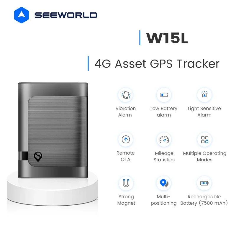 W15L Wireless Waterproof IP65 Magnetic Car Tracking Device 4G Asset Tracker GPS