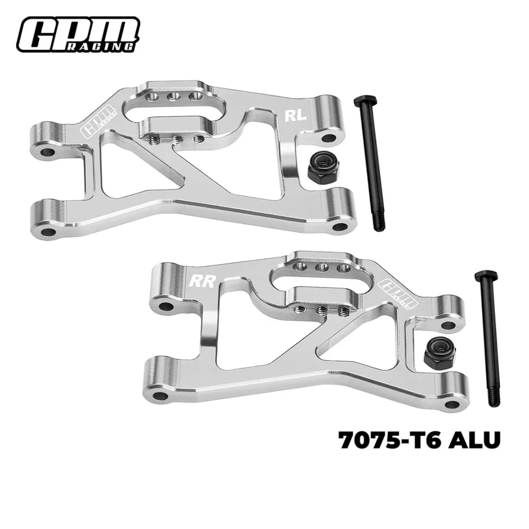 Brazos de suspensión inferiores traseros de aleación GPM CNC 7075 para TRAXXAS Mini Slash 10830