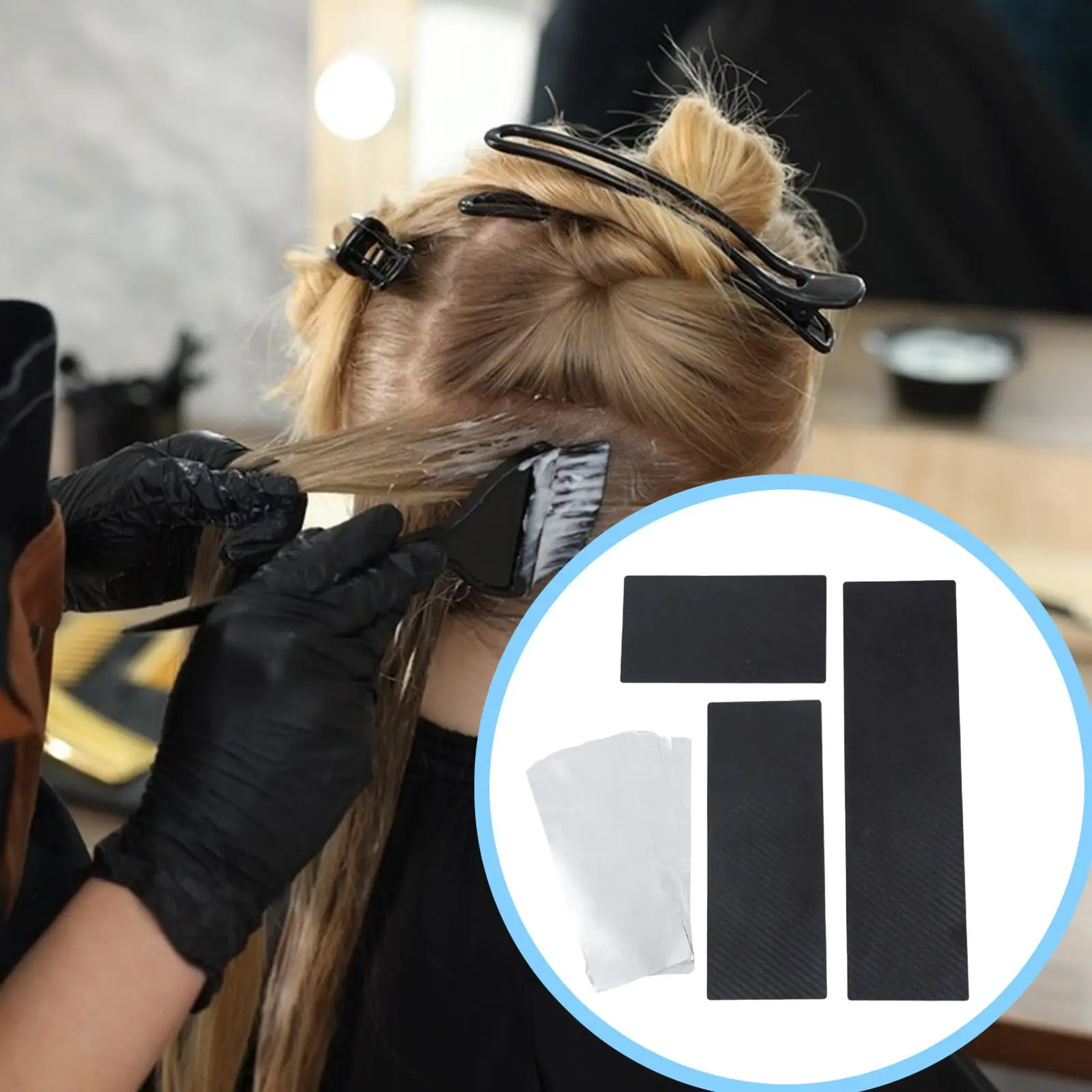 

3 Pieces Hair Dye Boards with Foil Sheet for Hairstylist Barber Shop Salon