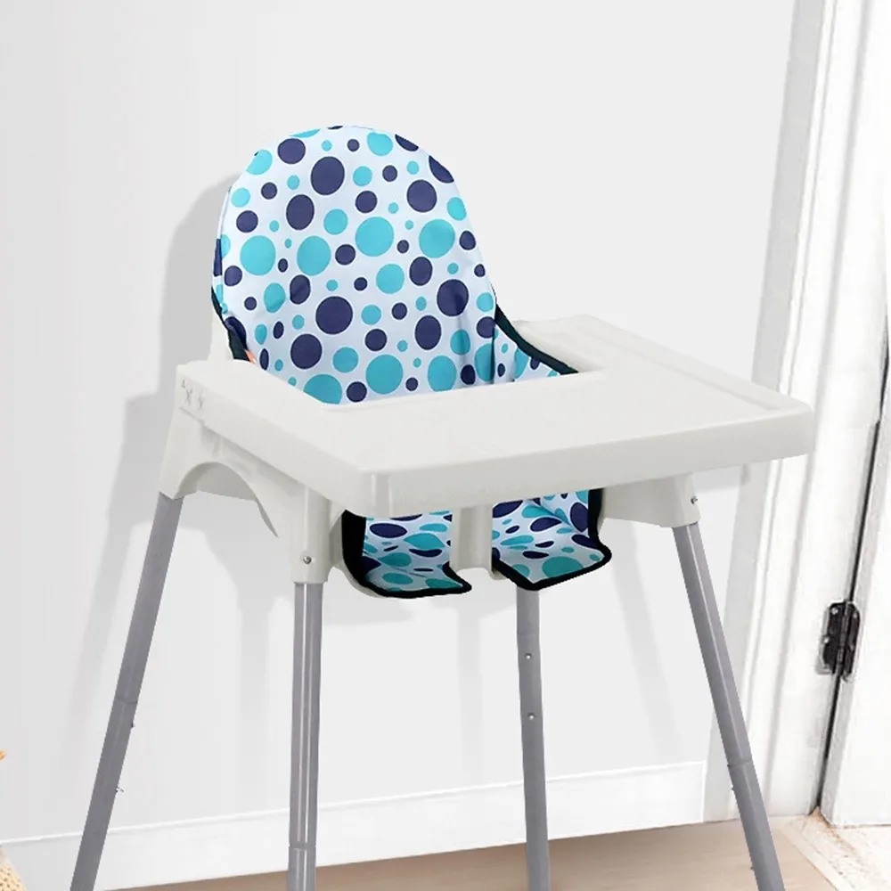 Soft Baby Dining Chair Seat Cover Comfortable Breathable Breathable Pad Liner Yellow Polka Dots High Chair Accessories Eatting