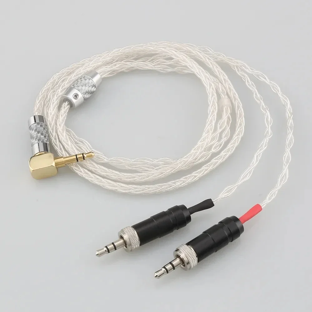 

4.4mm XLR 2.5mm 3.5mm 99% Pure Silver 8 Core Earphone Cable For Sony MDR-Z1R MDR-Z7 MDR-Z7M2 With Screw To Fix