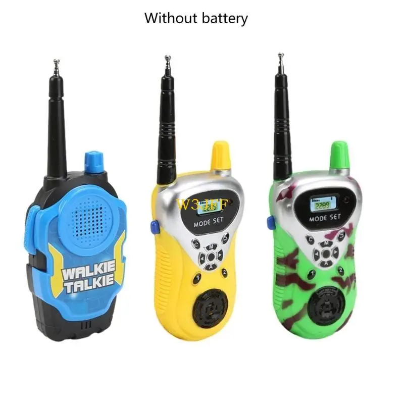 Pacote w3jf 2 mini walkie walkie talkie intercom brinquedo crianças ao ar livre conversas sem fio