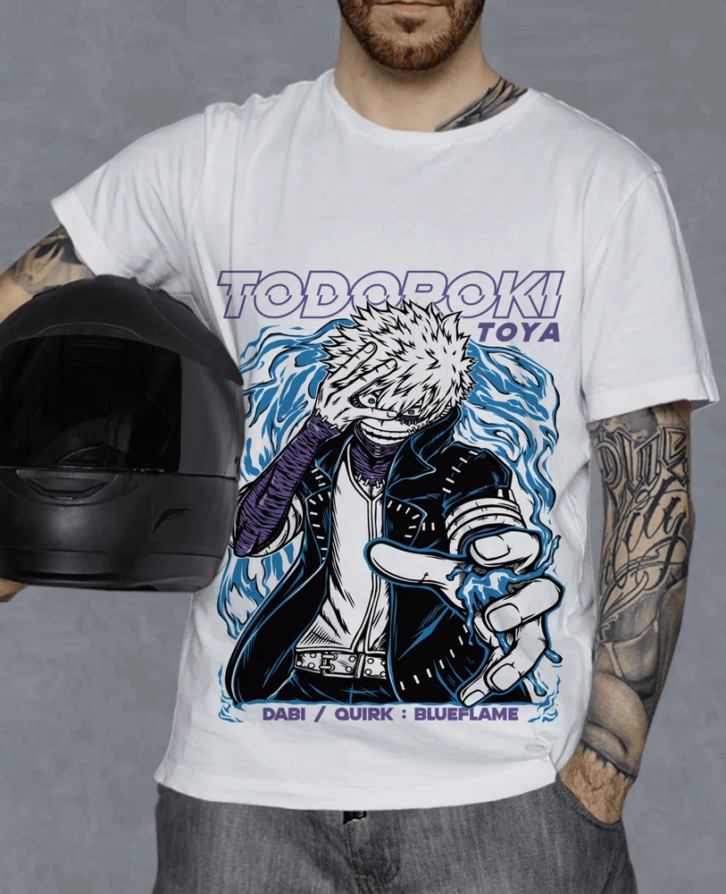 Dabi T-Shirt Toya Todoroki Girl Anime Manga Boku No Hero Academia Shirt All Size