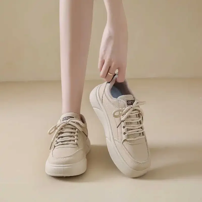 

Thick Heel Demi-season Flat Shoes Woman Basketball Summer Sneakers For Teenager Women's Gym Training Boot Sports Tensi