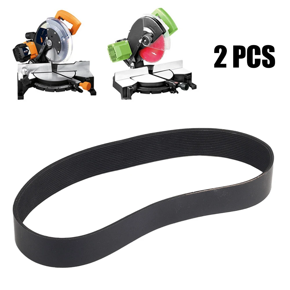 2Pcs Electric Sawing Machine Belt Rubber Band Saws Scroll Wheels For Type 255 Electric Sawing Machine Electric Miter Saws Parts