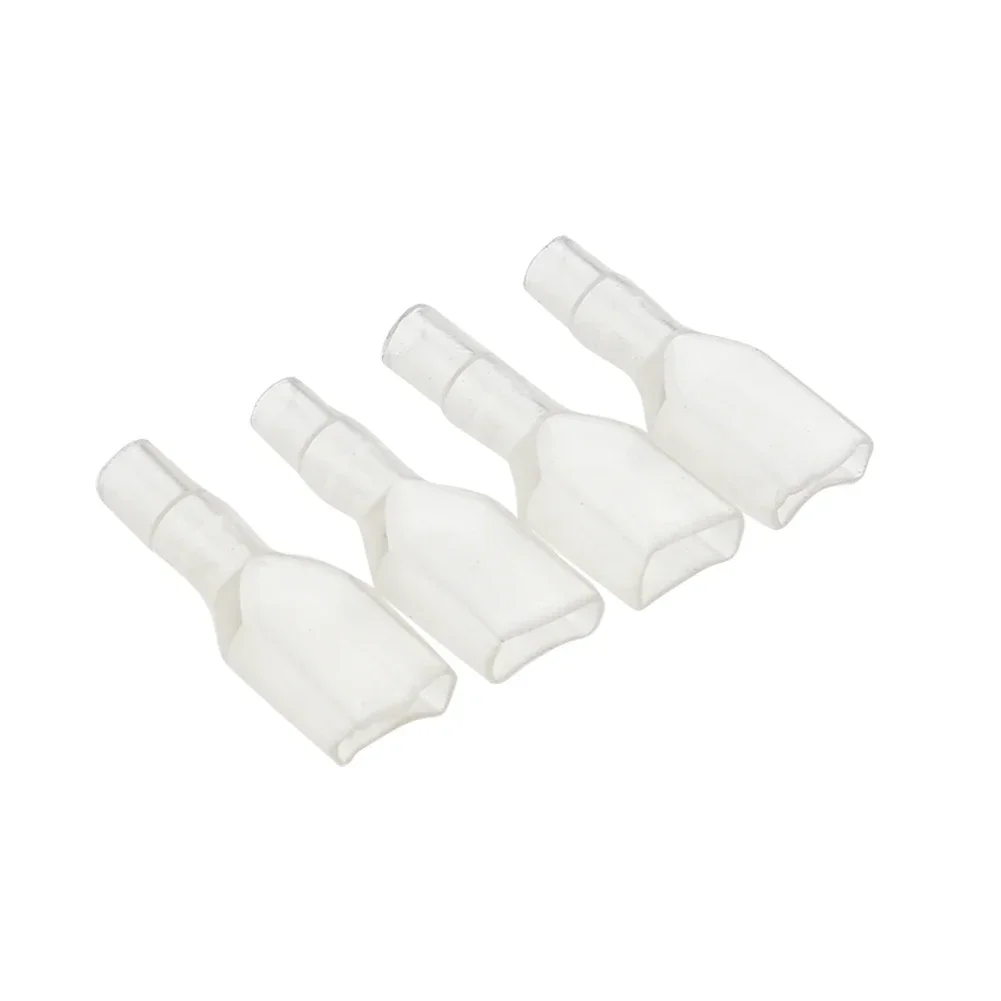 200pcs Female Spade Insulated Wire Connectors Crimp Electrical Terminals 6.3mm Insulated Wire Terminal Lug Sets Crimp Cable