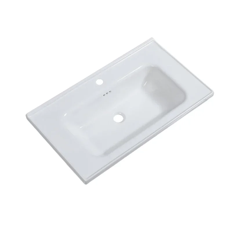 

Ceramic integrated wash basin, washbasin, household bathroom