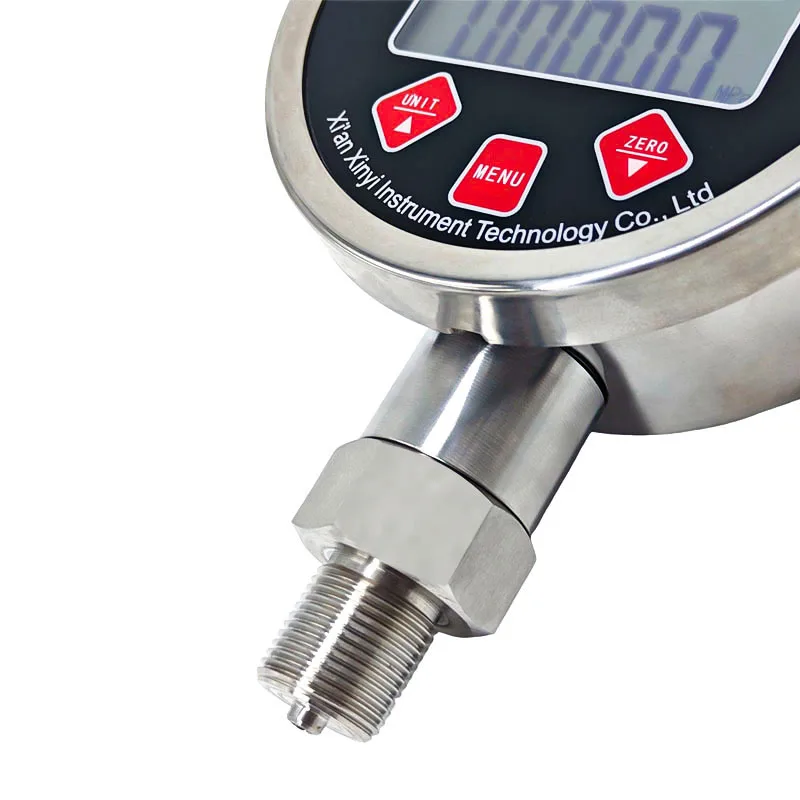 LCD 5-Digit Display Touch Screen Stainless Steel Rs485 Intelligent Digital Pressure Gauge 0.5