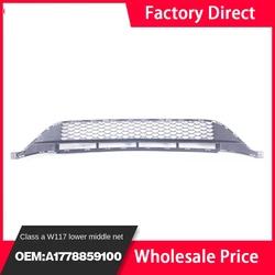 Front Bumper Mesh Center Grill Lower Grille Cover for Mercedes Benz A180 A200 A220 W177 A35AMG 2019-2022 A1778859100