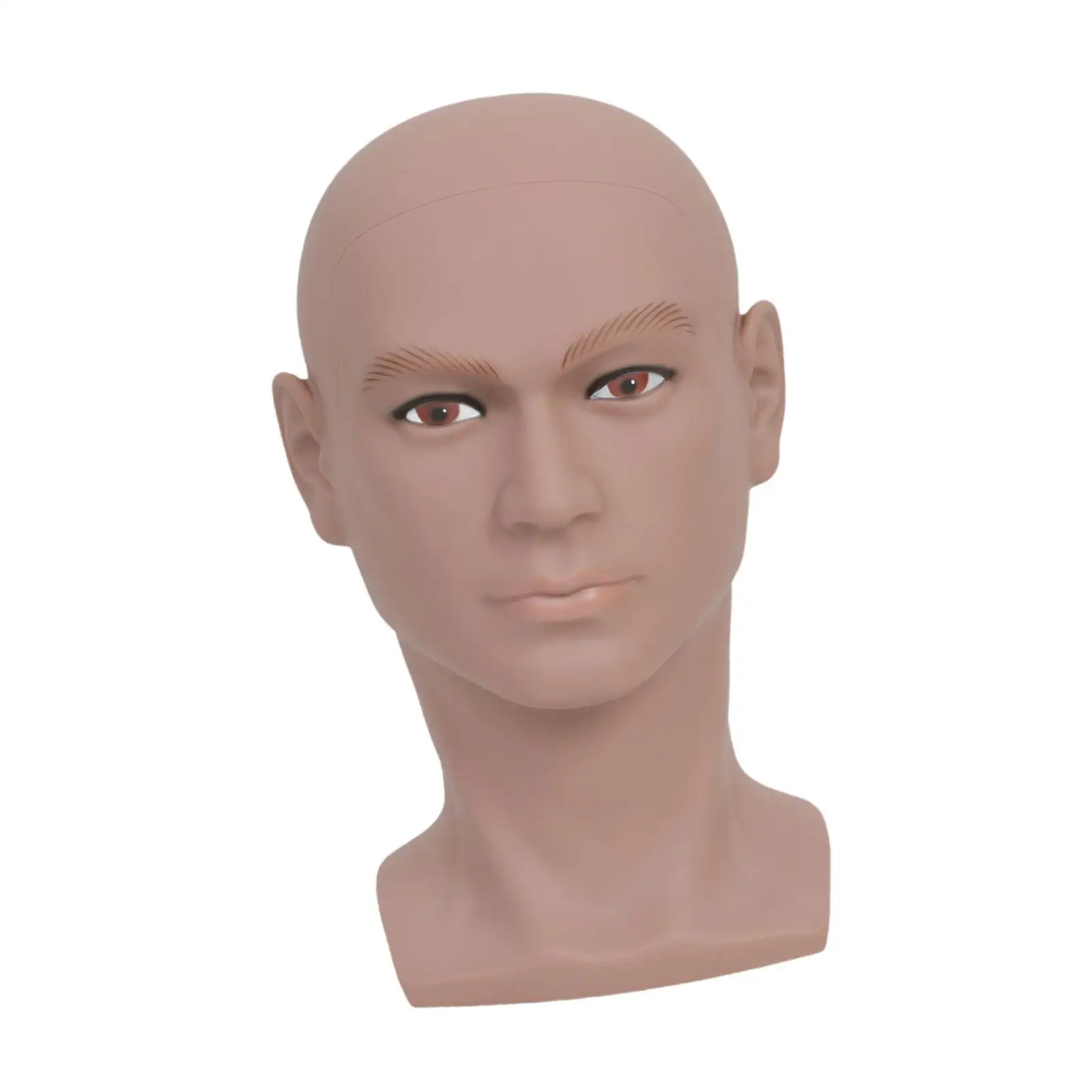 

Male Mannequin Head Hat Display Rack Professional Realistic Hat Display Stand Manikin Head for Sunglasses Headset Foam Making