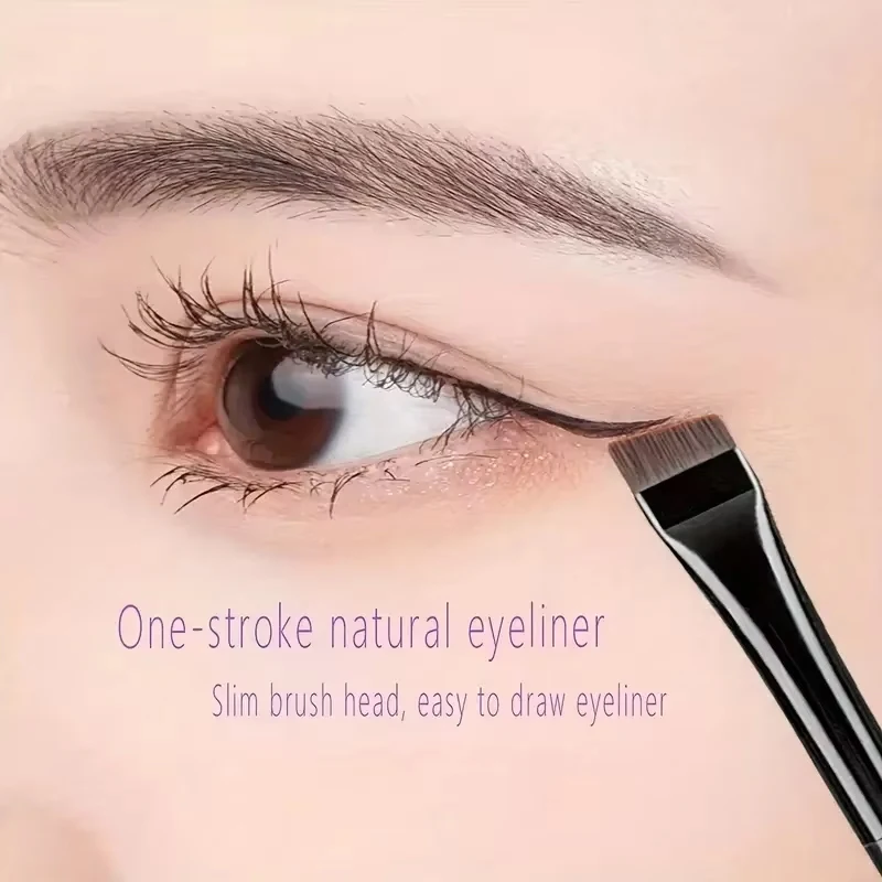 3pcs Makeup Brush Set,Blade Eyeliner Brush Fine Oblique Head Eyebrow Brush Outline Eyeliner Ultra-Thin Eye Shadow Brush Makeup gallery 2