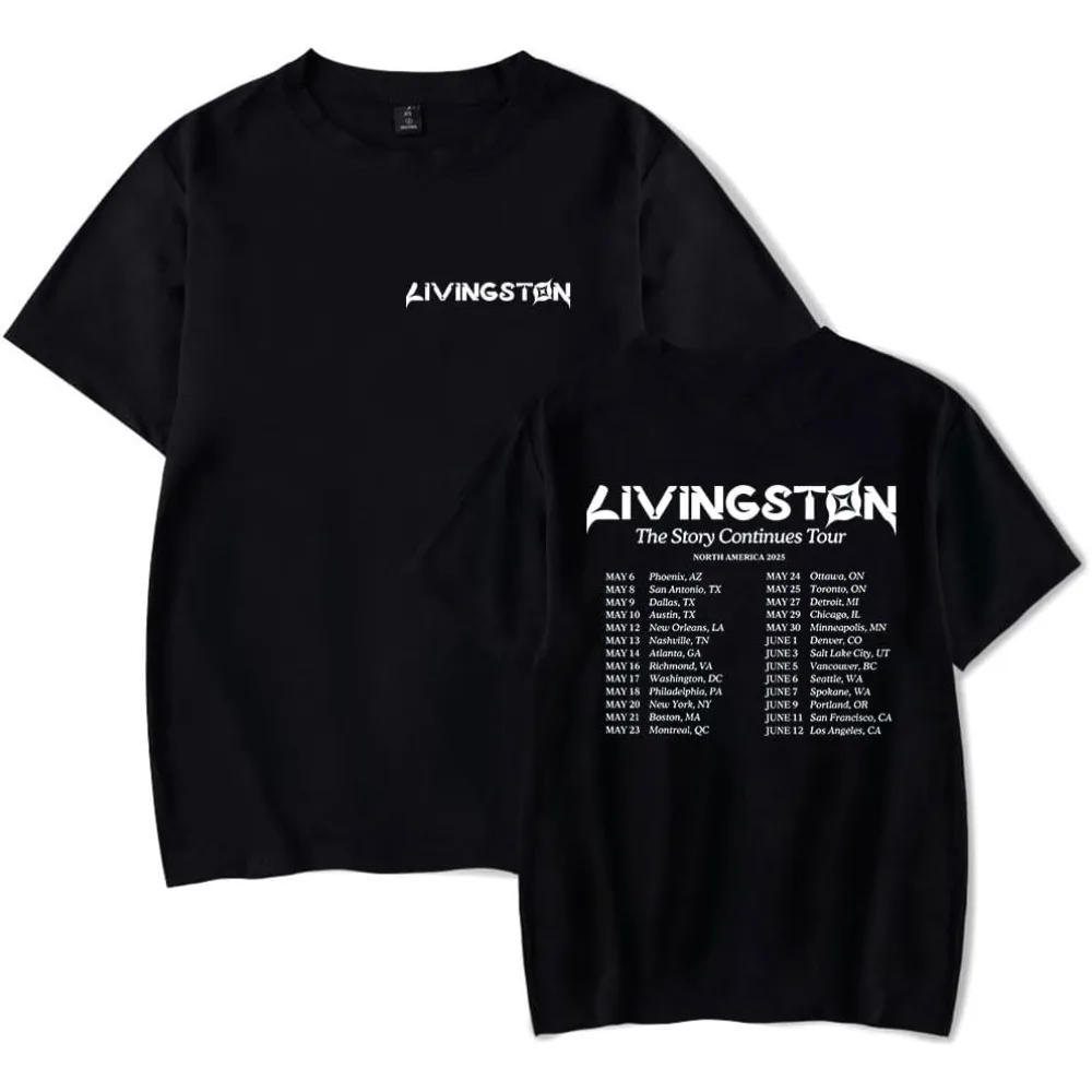 

Livingston The Story Continues 2025 Tour Short Sleeve Merch Tee Women Men Crewneck Fashion T-shirt Unisex Tops