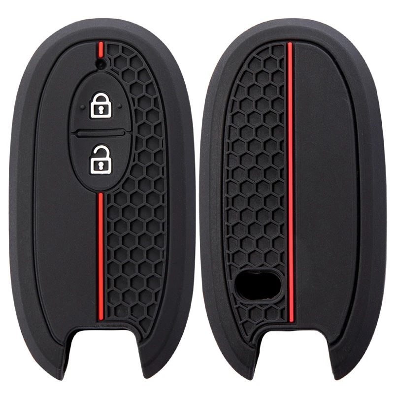 Silicone Car Remote Key Case Cover Shell For Suzuki Wagon R Every Hustler Palette Solio Alto Lapin Spacia Key Fob Protector Case