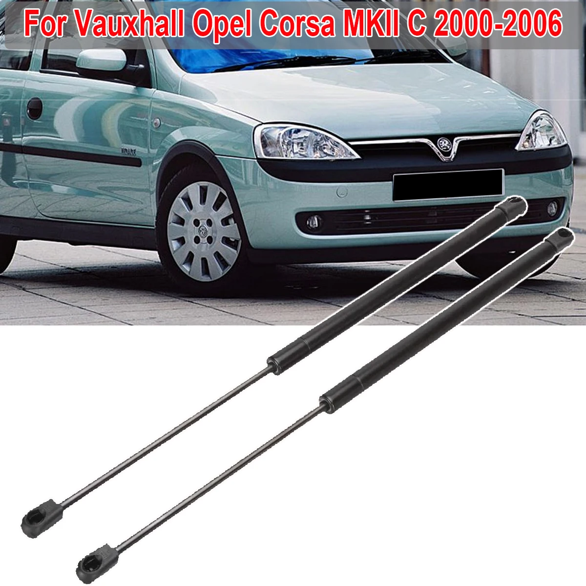 リアテールゲートブートガススペーサー,Vauxhall,Opel Corsa cハッチバック,カーチューニングアクセサリー,mk2 2001-2006をサポート