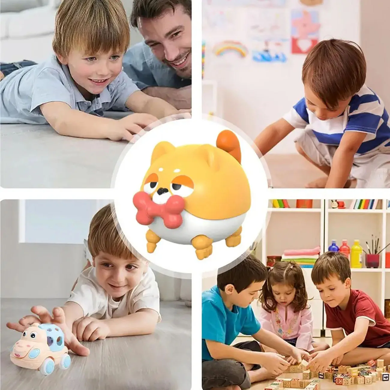 Nouveaux jouets de voiture de dessin animé, jouets de traction de dessin animé mignon, voitures de petits animaux, jeux d'apprentissage des motricité Fine, voitures à remonter, voyage en plein air