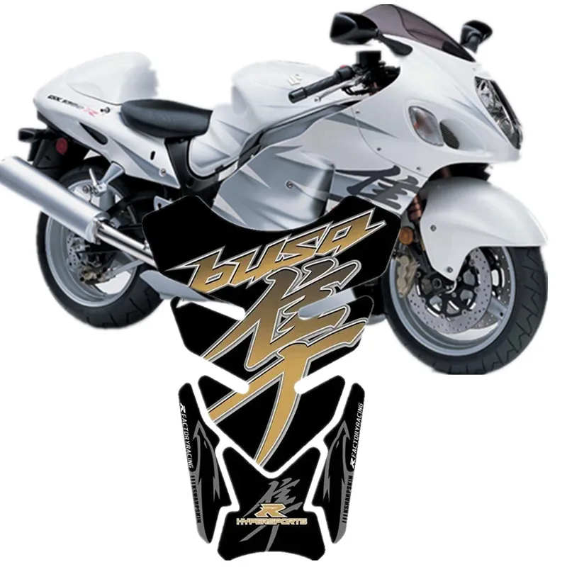 For GSX1300R GSXR1300 Motorcycle Tank Pad Protector 3D Gel Sticker Decal GSXR 1300 - 2